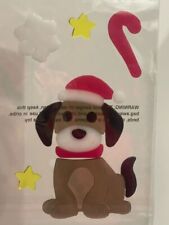 Christmas Winter Window Gel Clings Stickers Dog or puppy picture