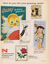 1958 Norcross Greeting Cards Promo Print Ad picture