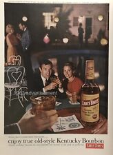 1962 Early Times Whisky Old-style Kentucky Bourbon Pool Party Scene PRINT AD Vtg picture