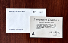 1949 US PRESIDENT HARRY S TRUMAN INAUGURATION TICKET & ENVELOPE B1004 picture