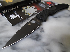 Spyderco Native Chief Blackout Pocket Knife FRN CTS BD1N USA C244PBBK Lockback picture