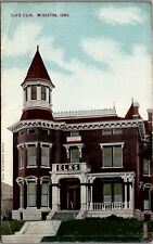 c1910 MUSCATINE IOWA ELK'S CLUB VICTORIAN BUILDING EARLY POSTCARD 36-69 picture