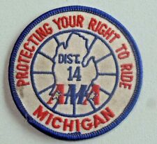 Vtg. Michigan AMA Protecting Your Right to Ride American Motorcycle Patch A215 picture