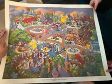 Disneyland Mickey's Toontown Lithograph Longs Drugs Exclusive. 18x24 picture