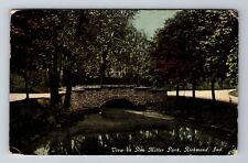 Richmond IN-Indiana, View In Glen Miller Park, Antique, Vintage c1911 Postcard picture
