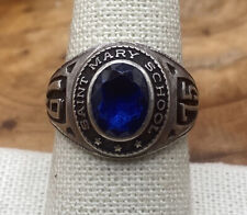 VINTAGE NEIL AND CO STERLING SILVER ST. MARY SCHOOL 1975 CLASS RING SIZE8 picture