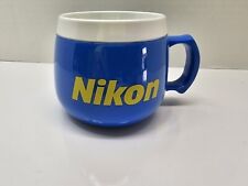Nikon Quickpoint Natural Corn Product Coffee Mug Cup Blue  MADE USA picture
