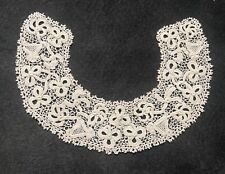 high qaulity antique Victorian handmade brussels Irish? ornate flounce lace 15 picture
