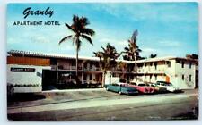 HOLLYWOOD BEACH, Florida FL ~ Roadside GRANBY APARTMENT MOTEL 1960s Postcard picture