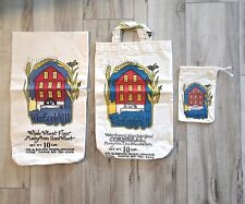 VINTAGE RARE WAR EAGLE MILL ARKANSAS BAGS LOT OF 3 picture