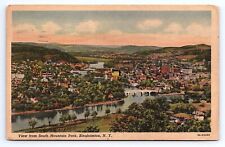 Postcard View from South Mountain Park Binghamton New York NY Aerial picture