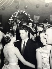 S8 Photograph 1954 PHS High School Dance Kids Boys Girls Party Candid picture
