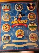 Disney Disneyland Resort MICKEY'S AWARDS CLUB Matted Full 10 Pin Set Lot picture