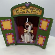 Vtg 1999 Enesco 'May Your Cupboard Always Be Full' Dog with Bone Bubble Head  picture