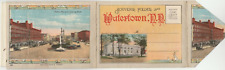 Watertown NY Souvenir Picture Book 18 Full color mini pictures Vintage picture