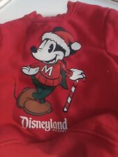 Disneyland Mickey  Mouse Red Christmas Holiday 2022 Sweatshirt Child XXSmall picture