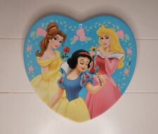 Disney Princess Heart-Shaped Melamine Plate Snow White, Belle, Sleeping Beauty picture