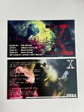 The X-Files Sega Pinball Apron Instruction Cards picture