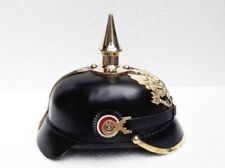 Imperial German Prussian Leather Pickelhaube Spike German helmet Vinatge Gift picture