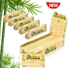 BAMBOO WOOD Full Box Brown Cigarette Rolling Papers 11/4 Size -Natural Bamboo picture