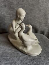 Vintage Byron Mold Figure Girl With Ducks picture