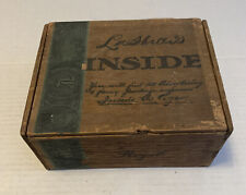 La Shelle Inside Cigar Box 1901 Tax Stamp Antique Vintage Royal picture