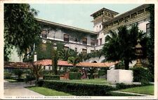 Postcard Entrance to Hotel Maryland in Pasadena, California picture