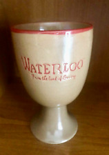 Waterloo Belgian Beer Clay Chalice/Goblet  8.45 oz/25cl    Belgium .New. Rare picture