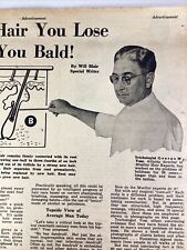 Atlanta GA Print Ad 1952 AJC Mueller Hair George Voss J.A. Thrash Houston Bald picture