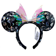 DisneyParks The Nightmare Before Christmas Minnie Mouse Clear Bow Headband Ears picture