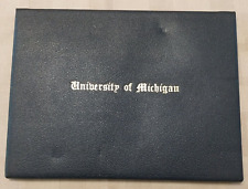 Vintage 1950s University of Michigan Diploma Cover picture