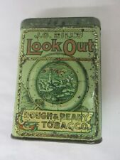 VINTAGE ADVERTISING EMPTY J G DILL'S LOOK OUT  VERTICAL POCKET TOBACCO TIN 254-Y picture