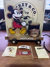 Mickey Mouse Fossil Watch &Collectible  Wood Toy Drum Limited LE #0578/1000 picture