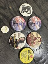 Woody Guthrie Festival Button Pin Collection Lot Seven Total Okemah Oklahoma picture