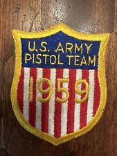 Vintage 1959 US ARMY RIFLE PISTOL MATCHES PATCH Cut Edge Original picture