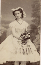 Antique CDV Photographs Disderi Mourawieff Opera Dancer c. 1869 picture