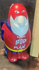 Vintage Budweiser Bud Man Ceramarte Brazil Lidded Beer Stein 1989 picture