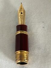 Montblanc Mozart 114 Burgundy FP’s  Nib+Feed+Grip Section unit-Read picture