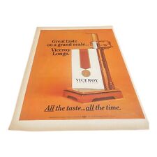 Vintage 1969 Viceroy Cigarette Ephemera Print Ad 10.5” X 13.5” C.07 picture