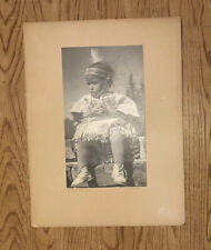 Vtg Native American “Stony Indian Baby” D. M. Crossman Signed Original Photo Art picture