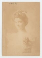 Antique c1880s Cabinet Card Adorable Girl With Incredible Ghost Image on Back picture