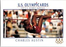 1992 Charles Austin 85 Impel US Olympicards Trading Card TC CC picture