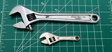 TWO ADJUSTABLE WRENCH,  No. 6 Full Dropped Forged  - Japan & 2 3/4