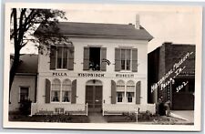 RPPC~Pella Iowa~Historical Museum Bldg Street View~Hamilton Real Photo Postcard picture