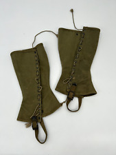 Original US WW2 M1938 Leggings, SIze 3R, Good Condition picture