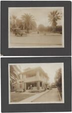 House Architecture California Fan Palm Tree Old Car 2 Vintage Photo Exterior picture