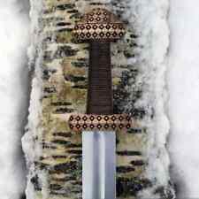 Custom Handmade D2 Steel Sword Viking Sword With Unique Leather Sheath picture