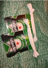 Set of 2 Heineken Beer Flag Banner : 20 Ft long stringed vinyl banner picture