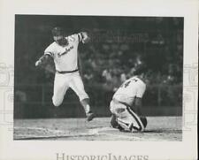1972 Press Photo Softball's Clearwater Bombers #31 gets teams first out of game picture