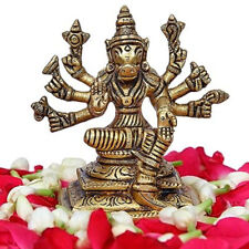 Indian Traditional  Varahi Amman Brass Statue Height 9cm Color Gold 1 Piece picture